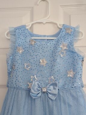 Jona Michelle Light Blue Star Tulle Party Dress 4T